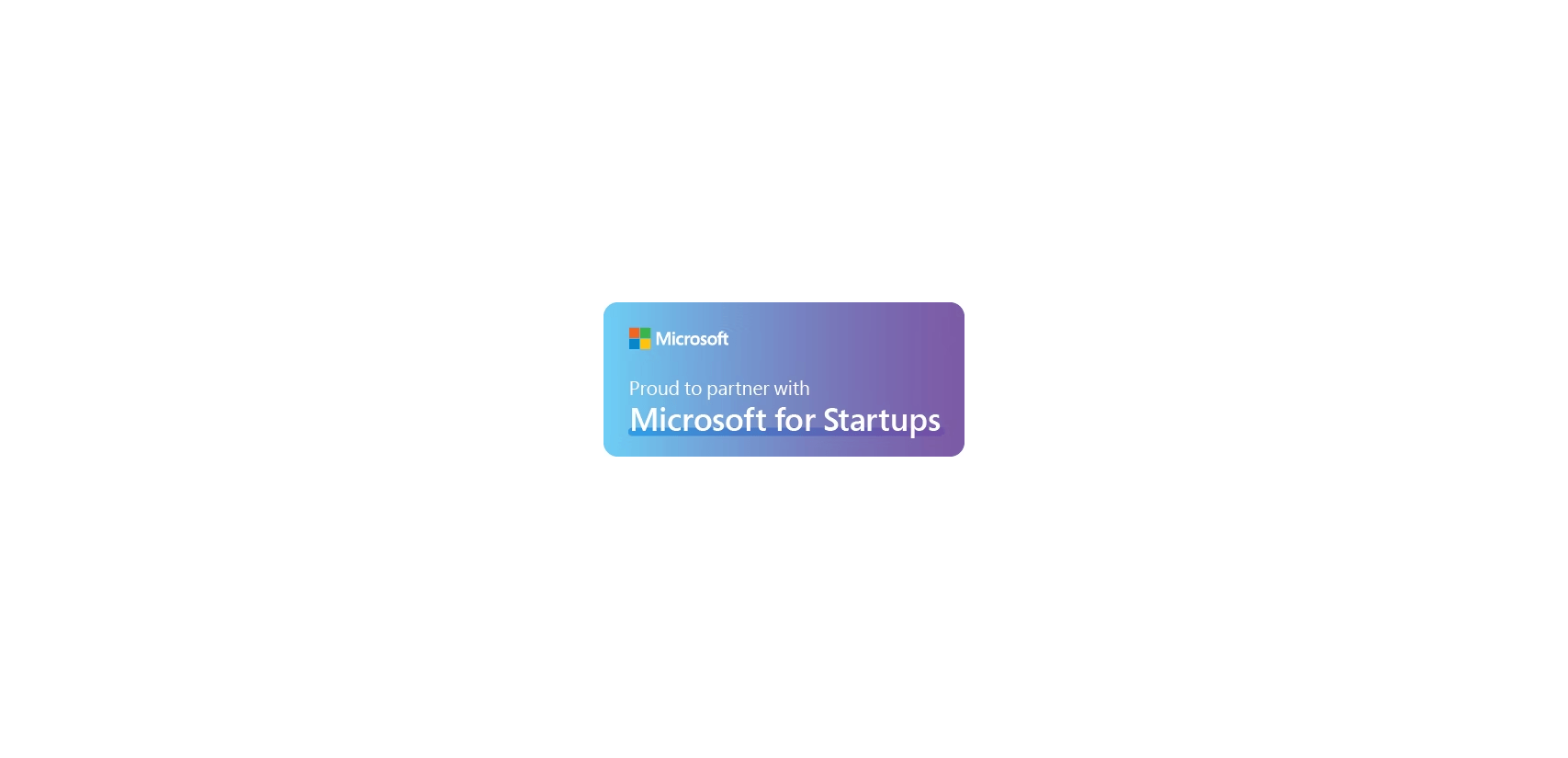 Microsoft for Startups Partnership
